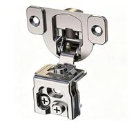 STIANC 10 Pcs 1 1/2" Overlay Soft Close Cabinet Hinges 105° 3D Adjustable | Alloy Steel, face frame cabinets, anti-rust coating, damped closure, 7.6kg load per pair, 50000+ cycles, fits 14-26mm doors