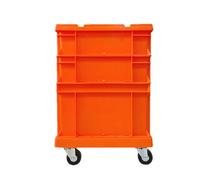 Stibtmr Rolling Storage Box, Large Volume Stackable Storage Containers, Planter Storage Container with Wheels, for Garage, Office, Moving Tool, Toy, Clothes