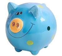 Stibzeup Ceramic Piggy Bank, Cute Big Piggy Bank, Large Capacity Money and Coin Bank, Piggy Bank for Kids, Girls, Boys Birthday Gifts Nursery Decor