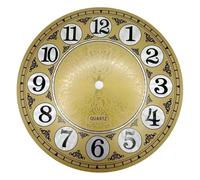 Stibzeup Clock Face Replacement DIY Vintage Round Clock Dial Digital Hanging Wall 7 Inch Diameter Face Easy Installation Faces for Crafts Home Decor Replacement, Wall, D