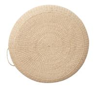Stibzeup Floor Pillow 15.8x3.9'' Natural Pucao Safe & Breathable Floor Cushions Handwoven Round Cushion for Yoga Meditation Window Pad Tatami Cushion Pillow, Round, Outdoor