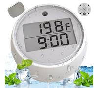 Stibzeup Ice Bath Thermometer with Timer, Waterproof Floating Thermometer for Ice Bath, 1.7x1.3x1.3 Digital Cold Plunge, with alarm flashing light, Water