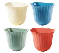 Stibzeup Small Hanging Trash Can, 4PCS Hanging Trash Bin, Over-Cabinet Garbage Bowl, Plastic Collecting Kitchen Scrap Bin for Bedroom Bathroom Office Can, Small Tr