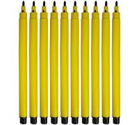 STIC ColourStix Felt Tip Pens, BLACK, Pack of 40, Fine Fibre Pens, Write Colour Draw Sketch, School Office Home, 1 x PATEL Black Ball Pen