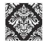 Sticar-it Ltd Black & White Oriental Style Damask Pattern Light Switch Sticker vinyl cover skin decal For Any Room