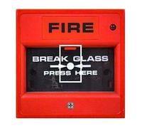 Sticar-it Ltd Funny Break Glass for Fire Alarm Novelty Motif Light Switch Sticker vinyl cover skin decal For Any Room