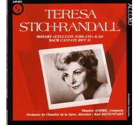 Stich-Randall - Mozart:Exultate Jubilate / Bach: Cantata BWV 51