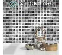 Stick And Go Self Adhesive Stick On Tiles Granite Mosaic 4" X 4" Box Of 18 Apply Over Any Tile, Or Directly On To The Wall