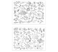 Stick and Stitch Embroider Paper Wash Away Embroidery Stabilizers Tear Away Patterns Water Soluble Embroidery Patterns Water Soluble Stabilizer for Hand Sewing Lover