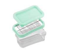 Stick Butter Slicer | Cutter Container With Lid | Multipurpose Box Sealed Dish With 304 Stainless Steel Cutting Net For Refrigerator