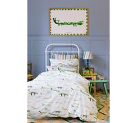 'Stick Crocs' Duvet Cover Set Wee Blue Bell Green Single