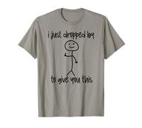 Stick Drawing Middle Finger Sarcastic Humor Minimalist Adult T-Shirt