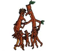 Stick Family Sew On Patch