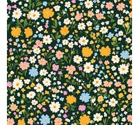 Stick Figure Flower Peel and Stick Wallpaper 0.4×10 m Removable Self Adhesive Colorful Floral Contact Paper Sticky Back Thicken Waterproof Matte Wall Paper For Living Room Bedroom Furniture Decorate