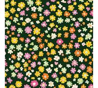 Stick Figure Flower Self Adhesive Wallpaper Colorful Floral Contact Paper Peel and Stick Wallpaper Thicken Waterproof Matte With Sticky Back Canvas Wall Cabinets Furniture Stickers Decorate 0.4×10 m