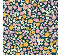 Stick Figure Flower Self Adhesive Wallpaper Colorful Floral Contact Paper Peel and Stick Wallpaper Thicken Waterproof Matte with Sticky Canvas Wall Cabinets Furniture Stickers Decorate 0.52×10 m