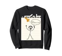 Stick Figure Under A Tack Stick Man Stick Figure Joke Sweatshirt