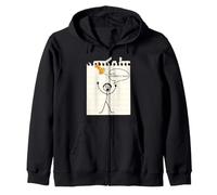 Stick Figure Under A Tack Stick Man Stick Figure Joke Zip Hoodie