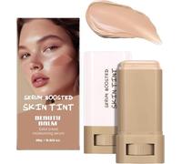 Stick For Cheeks Tint, Foundation Stick Beauty Balm Serum Boosted Skin Tint, Hydrating Face Concealer, Solid Tinted Serum, Long-Wear Lightweight Brightening Contour Sticks for Women (#04-White)