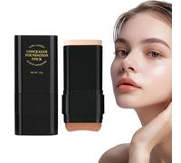 Stick Foundation Makeup | Face Makeup Foundation 15g | Double-Head Concealer Cream, Long-lasting Facial Primer for Girls