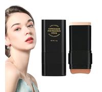 Stick Foundation Makeup - Moisturizing Concealer Cream | Double Head Facial Primer - Lightweight Hydrating Full Coverage Brightening Skin Tone Women Men Cosmetic Beauty