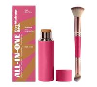 Stick Foundation Makeup, Radiant Concealer Stick, Smooth Skin Coverage, Multi Use Beauty Product, for Wedding Special Occasion Party Photography Selfie Video Filming Performance Use