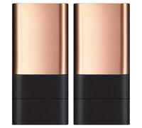 Stick Foundations 2Pcs Makeup Stick, Hydrating Lightweight Foundations with Built-In Brush, Long-lasting Multi-Purpose Makeup Eraser for Travel