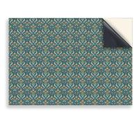 Stick & Go Repositionable Self Adhesive Dolls House Wallpaper 1:12 Scale (1 Sheet) - William Morris Birds Blue Wallpaper - No. 97