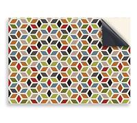 Stick & Go Self Adhesive Dolls House Wallpaper 1/12th Scale Vinyl Sheets | Retro Lino No 101