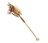 Stick Horse - 100cm Riding Toy, Soft Plush Head | Detachable Hobby, Creative Wood Pole Neighing Sound Pp Cotton For Kids Boys Girls Cowboy Game Backyard Daycare Adventure Gift