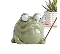 Stick Incense Burner, Ceramic Meditation Statue, Frog Incense Holder, Zen Aromatherapy Decor, for Home Teahouse Yoga Room Zen Room Bedroom Bathroom Kitchen Study Restaurant Dormitory