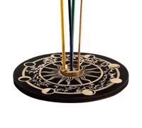 Stick Incense Holder - Natural Stick and Cone Burner | Suitable for Incensse Sticks | Wooden Incense Holder with 9-Hole Design, Ideal for Yoga Room, Meditation Room