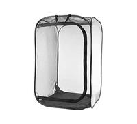 Stick Insect Enclosure, Collapsible Butterfly Cage Transparent Insect Cage Net with Zipper and Handle Portable Caterp illar Butterfly Habitat for Insects Raising 15.8x15.8x23.6inch