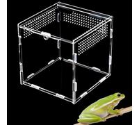Stick Insect Enclosure, Vivarium, Jumping Spider Enclosure, Tarantula Enclosure, Snail Tank With Air Holes For Snails, Geckos, Mantises, Lizards, Spider, Vivarium 10x10 Cm