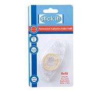Stick It! - 10 m x 8 mm Permanent Adhesive Refill - Transparent - Perfect For Your Craft Kit Or Art Kit - Adhesive Roller Tape For Your Art And Craft Supplies - Acid Free Glue - Sticky Roller