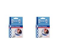 Stick it 10 mm 250-Piece Medium Adhesive Square, White (Pack of 2)