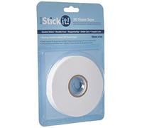Stick it 3D Foam Tape, 18mm Width, White, 5m, Craft Tape for Home Décor and Scrapbook Accessories, from a Bullet Journal to Card Making and Craft Projects, Scrapbooking Supplies