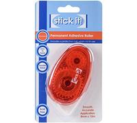 Stick it Permanent Adhesive Roller, Clear, 8mm x 10m, Adhesive Roller for Card Making and Scrapbook Accessories, Rollers for Home and School Supplies, Ideal for Craft Projects