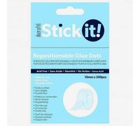 Stick It : Repositionable Glue Dots : 10mm Diameter : Pack of 200