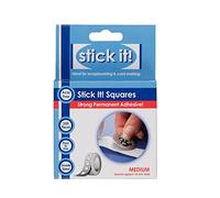 STICK IT! White Adhesive Squares, Pack of 250, 10mm, Ideal for Card Making, Scrapbooking, Craft Projects