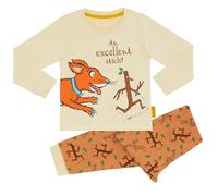 Stick Man Embroidered Unisex 100% Cotton Long Pyjama Set - 12-18 Months 86cm Brown