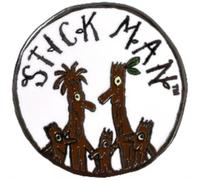 Stick Man Logo Pin Badge