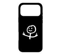 Stick Man Middle Finger BACKSIDE Funny Stickman Joke Case for iPhone 17 Pro Max