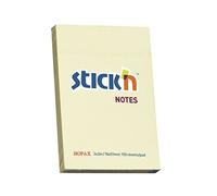 Stickn ValueX Stickn Notes 76x51mm 100 Sheets Pastel Yellow (Pack 12) 21006