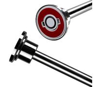 Stick n Lock Premium Telescopic Adhesive Shower Curtain Rod, Chrome 1295mm-2298mm