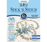 Stick N Stitch Self Adhesive Wash Away Stabilizer Twelve Sheets of 8-1/2 x 11