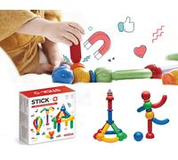 Stick-O magnetische Bausteine für Kinder ab 1 Jahre, kreatives Konstruktionsspie