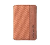 Stick on Card Holder - Magnetic PU Leather Wallet, Slim Adhesive Organiser | Secure Pocket Commands for Credit Card Storage, Coin, Phone Accessories, Daily Travel Use, brown, see description, See