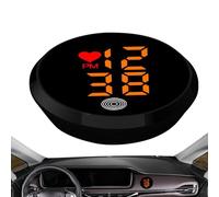 Stick on Clock for Car Dashboard,Automotive Adhesive Digital Clocks - Small LED Time Display Watch Stick on for Car Truck Bike Dashboard Air Vent