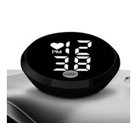 Stick on Clock for Car Dashboard | Motorbike Adhesive Digital Clocks | LED Time Display Watch Stick on for Motorcycle Car Bike Truck Air Vent Dashboard